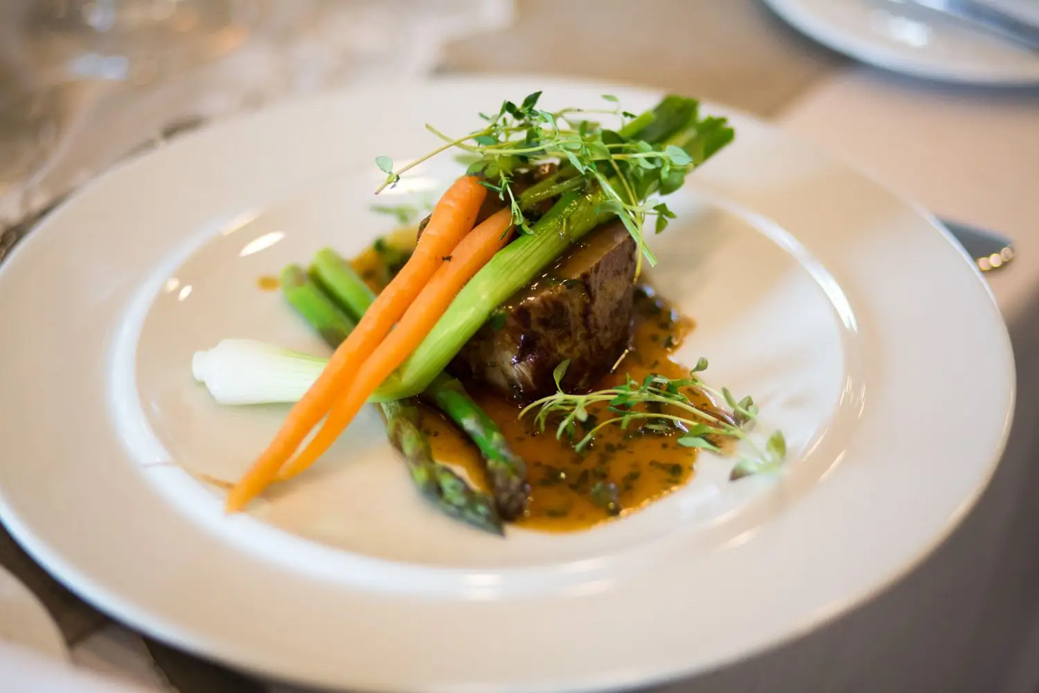 Seasonal vegetable main course